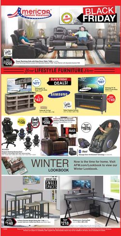 Catalogue American Furniture Warehouse Black Friday 2020 from 11/23/2020