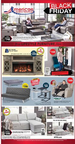 Catalogue American Furniture Warehouse BLACK FRIDAY WEEK 2021 from 11/08/2021