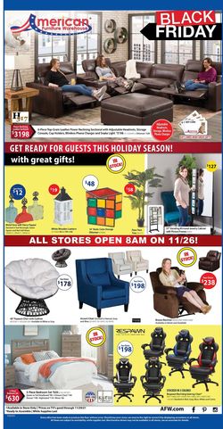 Catalogue American Furniture Warehouse BLACK FRIDAY WEEKEND 2021 from 10/27/2021