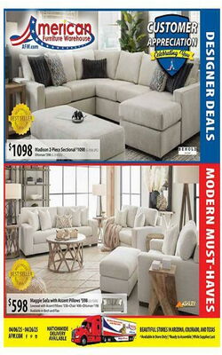 Catalogue American Furniture Warehouse from 07/19/2026