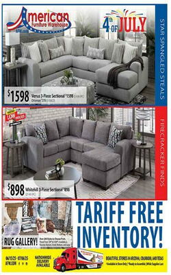 Catalogue American Furniture Warehouse from 08/29/2027