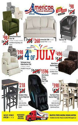 Catalogue American Furniture Warehouse from 09/26/2027