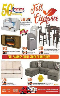 Catalogue American Furniture Warehouse from 09/24/2028