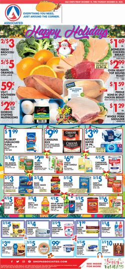 Catalogue Associated Supermarkets Christmas Ad 2020 from 12/18/2020