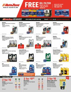 Catalogue Autozone from 10/20/2026