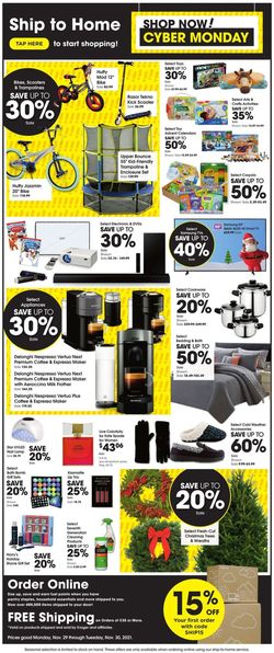 Catalogue Baker's CYBER MONDAY AD 2021 from 11/29/2021