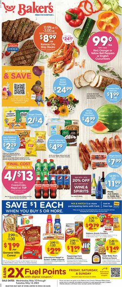 Current weekly ad Baker's