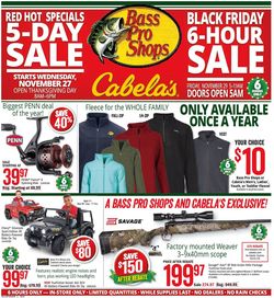 Catalogue Bass Pro - Black Friday Ad 2019 from 11/07/2019