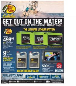 Catalogue Bass Pro Get Out on the Water 2021 from 02/11/2021