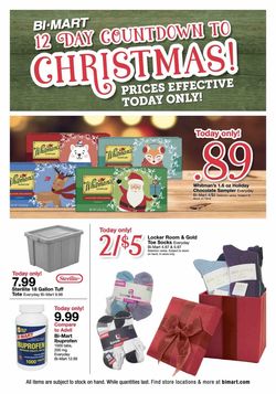 Catalogue Bi-Mart CHRISTMAS 2021 from 12/14/2021