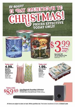 Catalogue Bi-Mart CHRISTMAS 2021 from 12/15/2021
