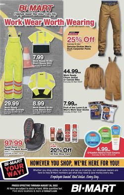 Catalogue Bi-Mart from 08/15/2022