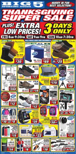 Catalogue Big 5 Black Friday Ad 2020 from 11/24/2020