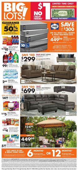 Catalogue Big Lots from 03/14/2020