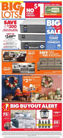 Catalogue Big Lots from 08/29/2020