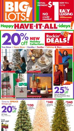 Catalogue Big Lots HOLIDAY 2021 from 11/06/2021