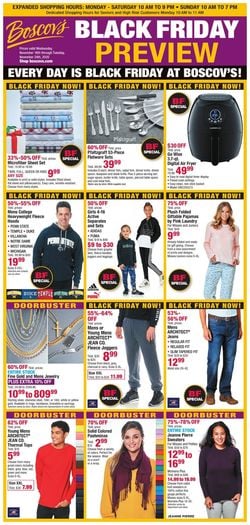 Catalogue Boscov's Black Friday Preview 2020 from 11/18/2020