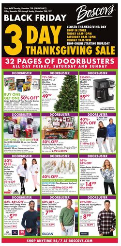 Catalogue Boscov's BLACK FRIDAY WEEKEND 2021 from 11/25/2021