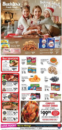 Catalogue Buehler's Fresh Foods HOLIDAYS 2021 from 12/01/2021