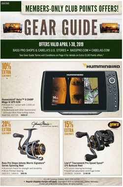 Catalogue Cabela's from 04/01/2019
