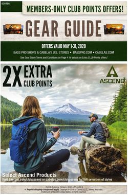 Catalogue Cabela's from 05/01/2020