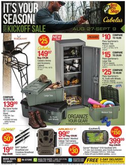 Catalogue Cabela's from 08/27/2020