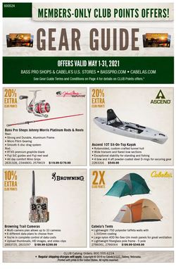 Catalogue Cabela's from 05/01/2021