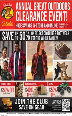 Catalogue Cabela's from 12/26/2023