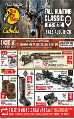 Catalogue Cabela's from 08/08/2024