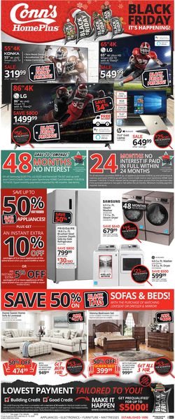 Catalogue Conn's Home Plus Black Friday 2020 from 11/08/2020