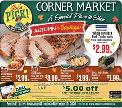 Catalogue Corner Market from 11/04/2020