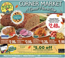 Catalogue Corner Market from 11/11/2020