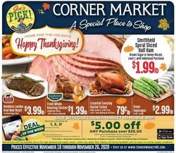 Catalogue Corner Market Thanksgiving ad 2020 from 11/18/2020