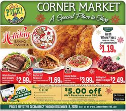 Catalogue Corner Market from 12/02/2020