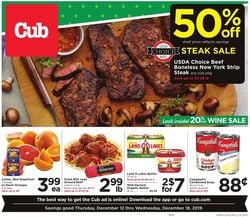 Catalogue Cub Foods - Holidays Ad 2019 from 12/12/2019