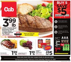 Catalogue Cub Foods from 02/21/2021