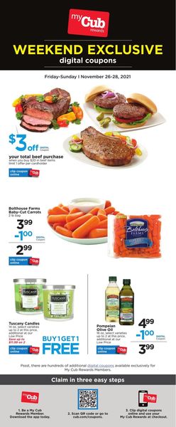 Catalogue Cub Foods from 11/26/2021
