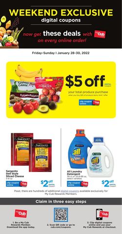 Catalogue Cub Foods from 01/28/2022