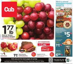 Catalogue Cub Foods from 02/27/2022