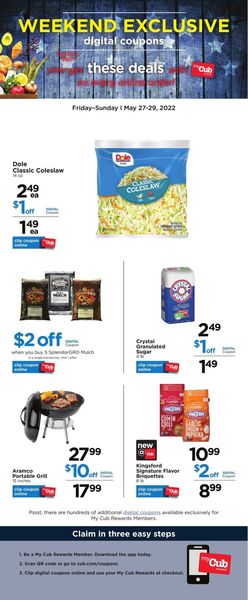 Catalogue Cub Foods from 05/27/2022