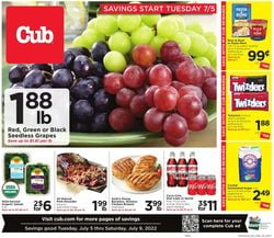 Catalogue Cub Foods from 07/05/2022