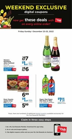 Catalogue Cub Foods from 12/23/2022