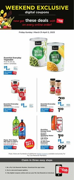 Catalogue Cub Foods from 03/31/2023