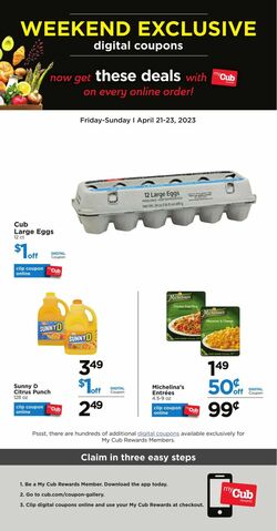 Catalogue Cub Foods from 04/21/2023