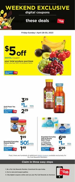 Catalogue Cub Foods from 04/28/2023