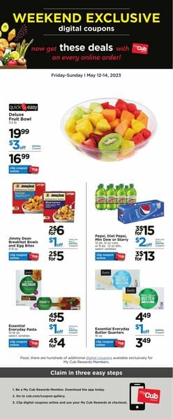 Catalogue Cub Foods from 05/12/2023