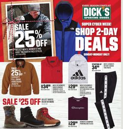 Catalogue Dick's - Cyber Monday Ad 2019 from 12/01/2019