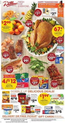 Catalogue Dillons Thanksgiving ad 2020 from 11/18/2020