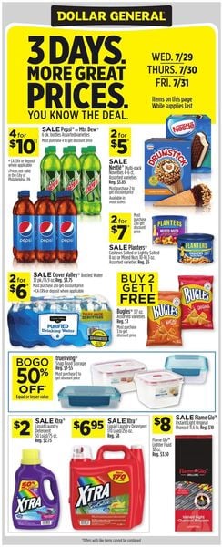 Catalogue Dollar General from 07/26/2020