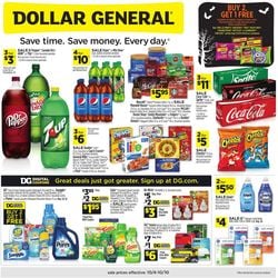 Catalogue Dollar General from 10/04/2020